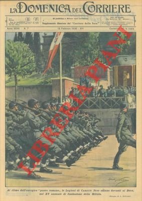 Il Duce alla sfilata delle Camicie Nere.