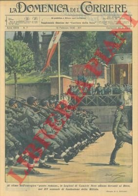 Il Duce alla sfilata delle Camicie Nere.