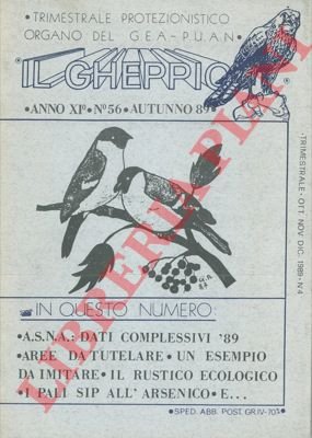 'Il gheppio'. Trimestrale protezionistico organo del G.E.A. - P.U.A.N.