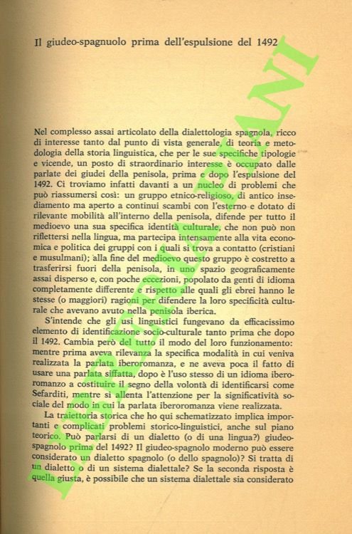 Il giudeo-spagnolo prima dell'espulsione del 1492.