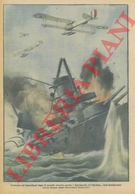 Il "Goeben" viene bombardato senza tregua dagli idrovolanti britannici.