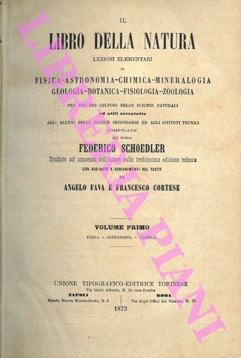 Il libro della natura. Lezioni elementari di fisica - astronomia …