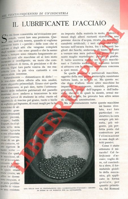 Il lubrificante d'acciaio.