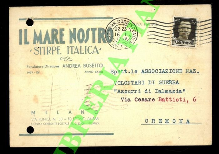 Il Mare Nostro. Stirpe italica.