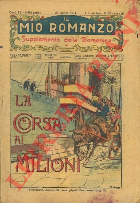 Il mio romanzo. Supplemento della Domenica.