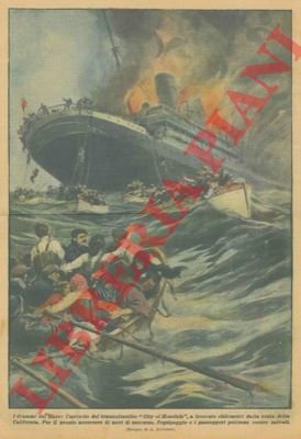 Il naufragio, causato da un incendio, del transatlantico "City of …