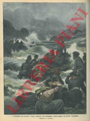 Il naufragio del piroscafo "Luisa" sulle coste portoghesi.