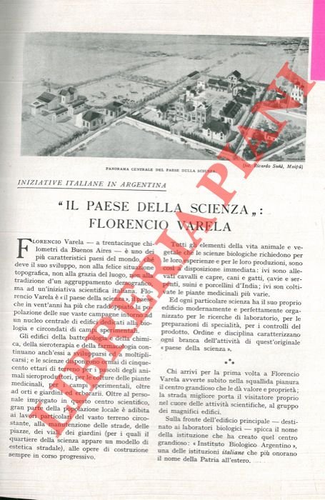 “Il Paese della Scienza” : Florencio Varela.