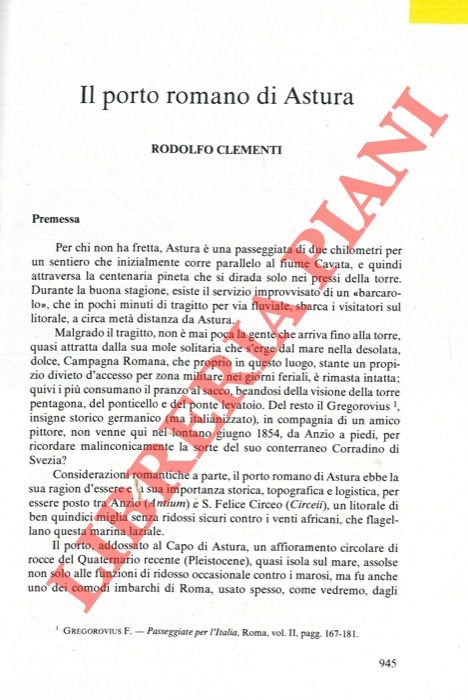 Il porto romano di Astura.