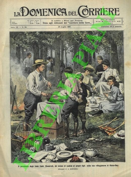 Il presidente degli Stati Uniti Roosevelt da lezioni di scalcia …