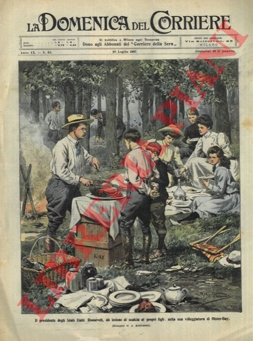 Il presidente degli Stati Uniti Roosevelt da lezioni di scalcia …