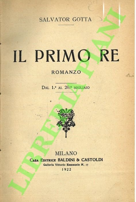 Il primo re.