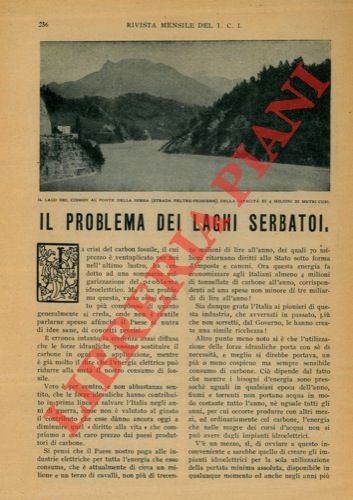 Il problema dei laghi serbatoi. | Immagine Gallery 2