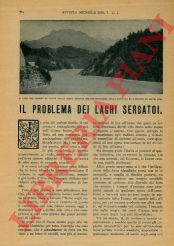 Il problema dei laghi serbatoi. | Immagine Gallery 3