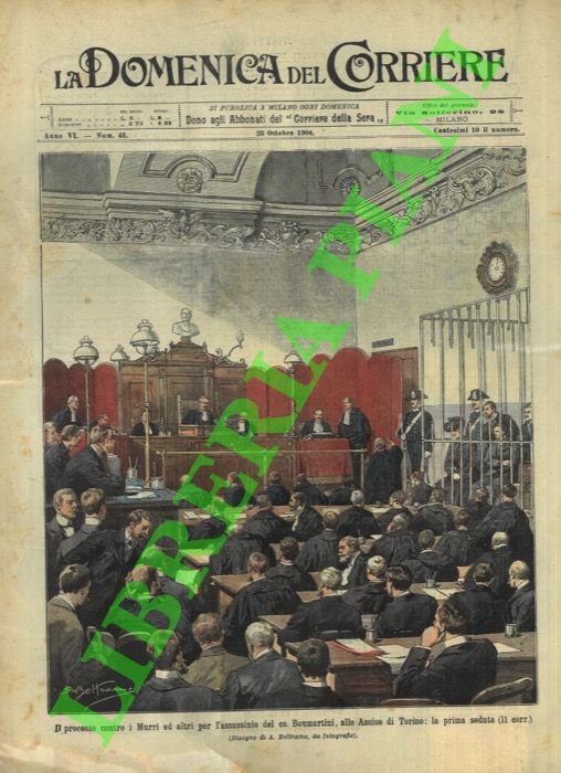 Il processo contro i Murri alle Assise di Torino.