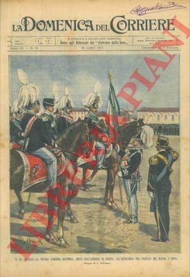 Il re consegna la vecchia gloriosa bandiera, tolta dall'armeria di …