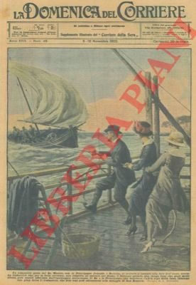 Il Re mentre, con le Principesse Jolanda e Mafalda, si …