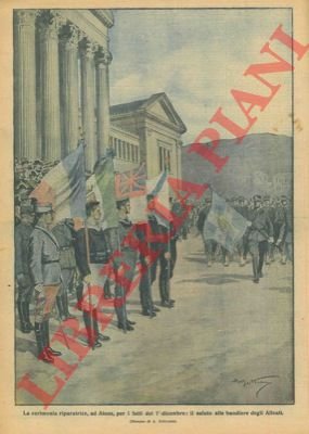 Il saluto alle bandiere degli Alleati durante la cerimonia riparatrice, …