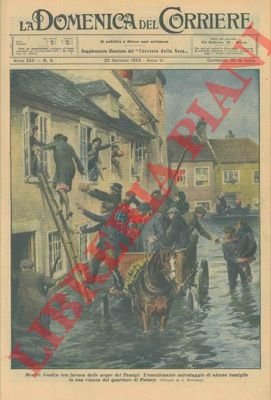 Il salvataggio di alcune famiglie durante l'invasione del Tamigi a …