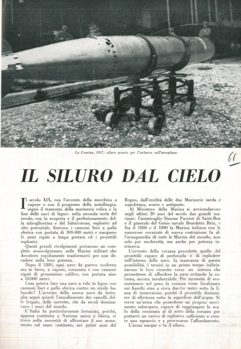 Il siluro dal cielo.