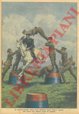 Il singolarissimo salto con il suo cavallo all'interno di un …