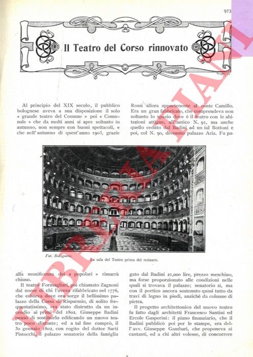 Il Teatro del Corso rinnovato.