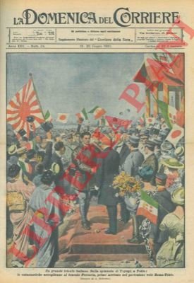 Il tenente Ferrarin, primo arrivato nel portentoso volo Roma-Tokio.