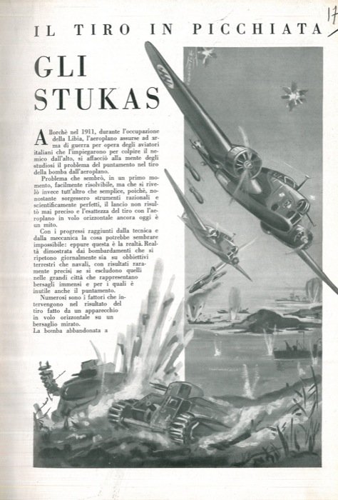 Il tiro in picchiata. Gli Stukas.