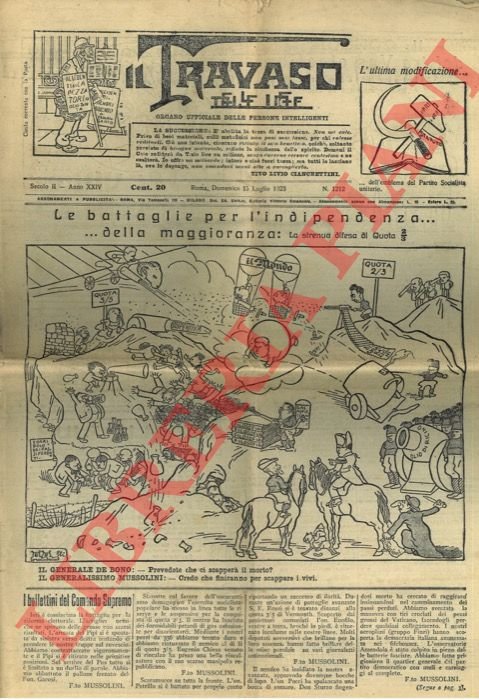 Il Travaso delle idee. Organo ufficiale delle persone intelligenti.