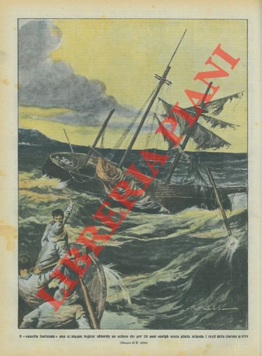 Il “vascello fantasma” una scialuppa inglese abborda un veliero che …