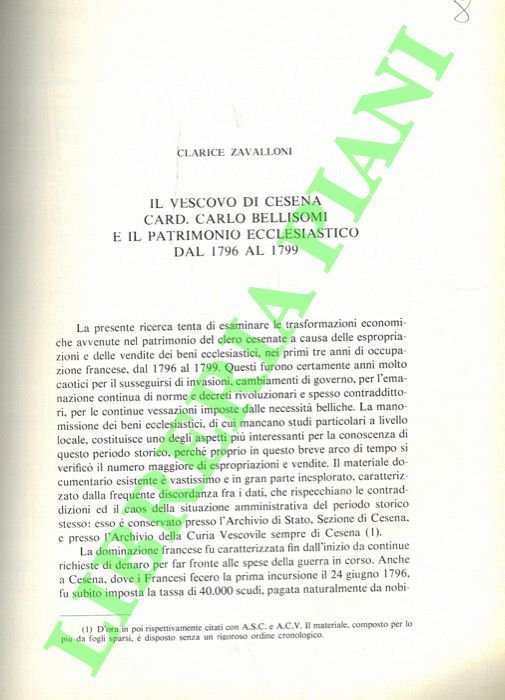 Il vescovo di Cesena card. Carlo Bellisomi e il patrimonio … | Immagine Gallery 2