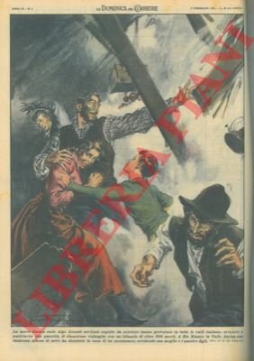 Immensa massa di neve distrugge la casa di un montanaro, …