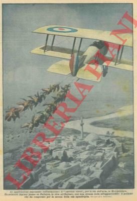 Impensate applicazioni dell'aviazione. Un aviatore inglese passa con una strana …