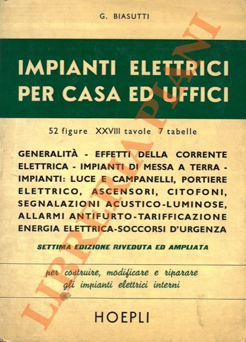 Impianti elettrici per casa ed uffici.