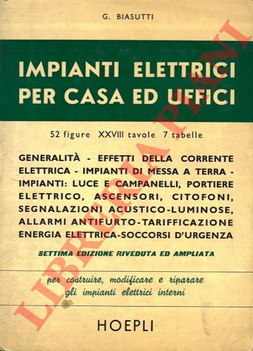 Impianti elettrici per casa ed uffici.
