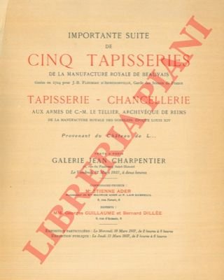 Important suite de cinq tapisseries de la Manifacture Royale de …