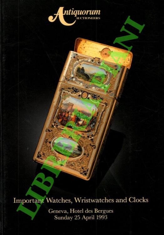 Important Watches, Wristwatches and Clocks.