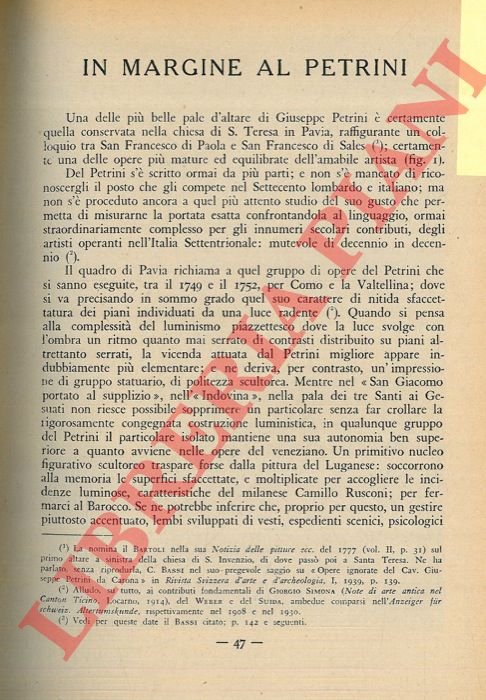 In margine al Petrini.