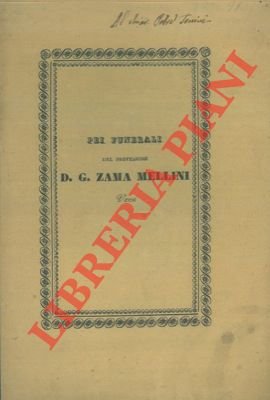 In occasione dei solenni funerali del Chiarissimo Professore D. Giuseppe …
