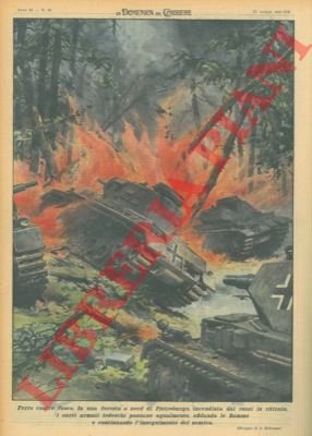 In una foresta a nord di Pietroburgo, incendiata dai russi …