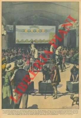 In una sala di Dublino, giovani donne in costume di …