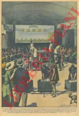 In una sala di Dublino, giovani donne in costume di …