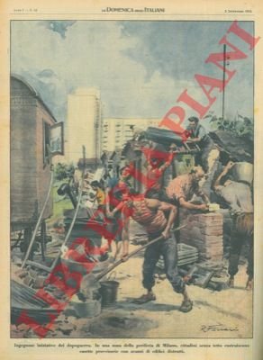 In una zona della periferia di Milano, cittadini senza tetto …