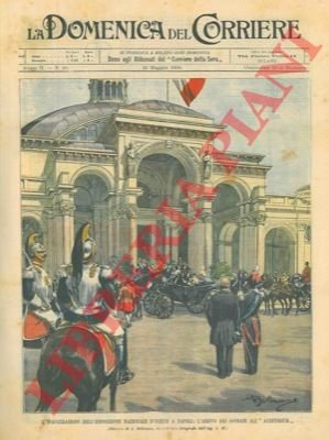 Inaugurazione dei sovrani dell'Esposizione Nazionale d'Igiene a Napoli.