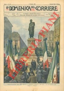 Inaugurazione del monumento a Giuseppe Parini a Milano.