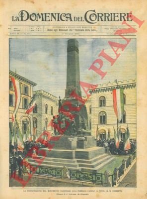 Inaugurazione del Monumento Nazionale alla famiglia Cairoli a Pavia.