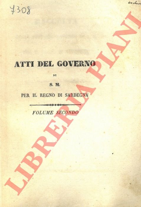 Indice cronologico degli Atti del Governo di S.M. per il … | Immagine Gallery 3