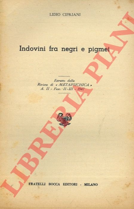 Indovini fra negri e Pigmei.