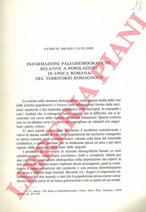 Informazioni paleodemografiche relative a popolazioni di epoca romana del territorio … | Immagine Gallery 3