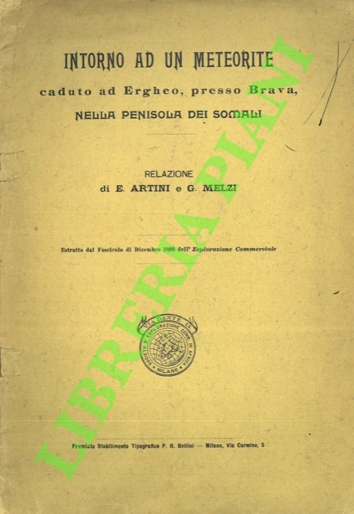 Intorno a un meteorite caduto ad Ergheo presso Brava (Penisola …